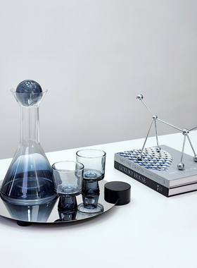 简约现代金属托盘桌面茶几摆件