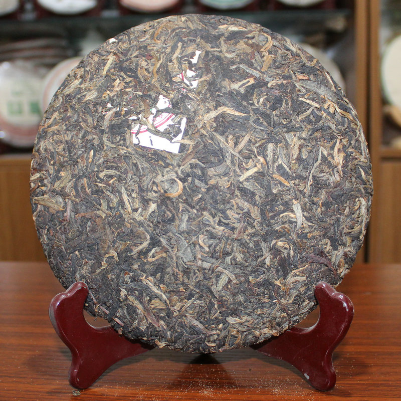 老曼峨班章茶厂2007年明前青饼勐海云南七子饼普洱茶生茶357g饼茶