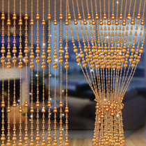 Feng Shui Partition Curtain decoration Half-curtain bedroom Living room Hyun Guan Hanging curtain Crystal beads Home Door Curtain Plastic Beads Curtain