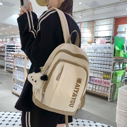 韩版儿童轻便补课书包小学生男女孩休闲旅游小背包防水时尚双肩包 - 图0