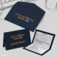Decoration company certificate warranty card custom envelope