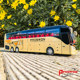 Airport dedicated alloy bus can open doors and play sound and light