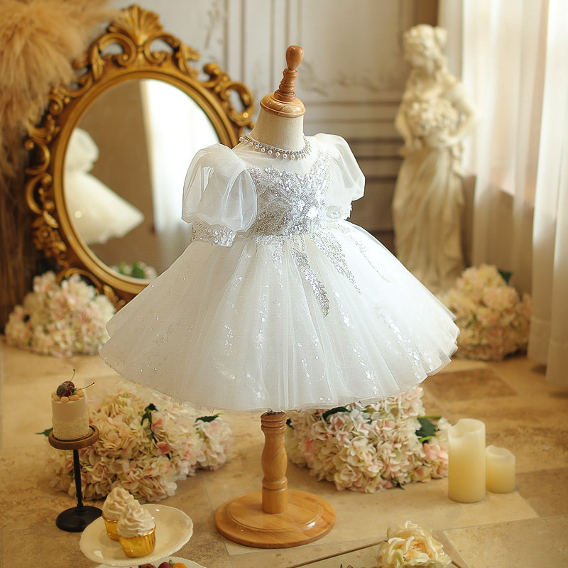 女童一周岁宝宝礼服轻奢高端婴儿儿童生日宴婚纱春华丽公主裙花童,淘宝优惠券,粉丝福利购,淘宝优惠卷