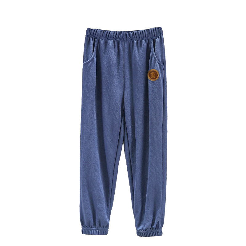 男童棉麻防蚊裤子夏季薄款儿童中大童冰丝网眼运动休闲女童灯笼裤,淘宝优惠券,粉丝福利购,淘宝优惠卷