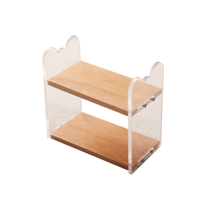 里左拉微缩食玩透明书架桌面收纳架展示柜1:12分ob11娃娃屋家具,淘宝优惠券,粉丝福利购,淘宝优惠卷