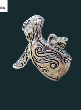 [直批]民族饰品藏合金勾子套爪子镶嵌牙套托