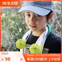 (Photographed standing minus) Japanese wfan child charging money with a spherical hanging neck fan sloth around