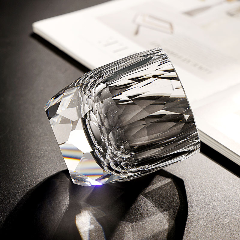 轻奢创意威士忌酒杯K9水晶玻璃手工杯洋酒杯家用喝酒送礼盒装杯子 - 图1