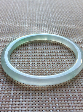 意大利冰种飘花细圆条叮当镯贵妃镯飘阳绿翡翠处理手镯老坑缅甸盒