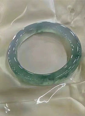 正宗缅甸冰种飘花翡翠玉手镯女年轻款精品真玉石正圈玻璃种冰透玉