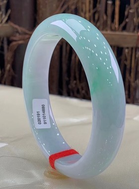 天然老坑翡翠春带彩翡翠手镯冰种正圈紫罗兰翡翠手镯贵妃玉镯