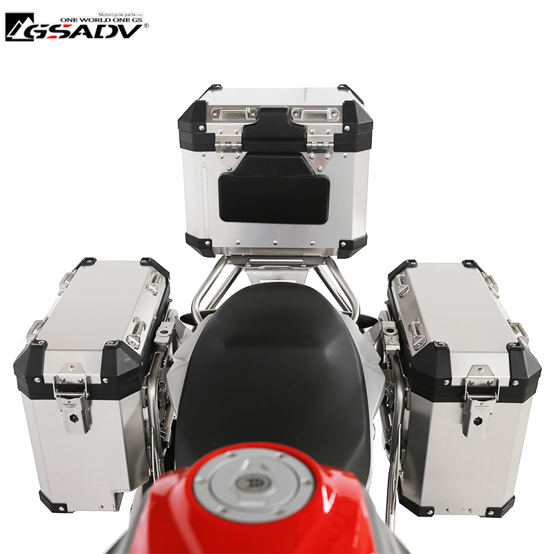 GSADV适用BMW宝马G310GS/R边箱三箱尾箱铝合金摩托车护杠改装冒险 - 图1