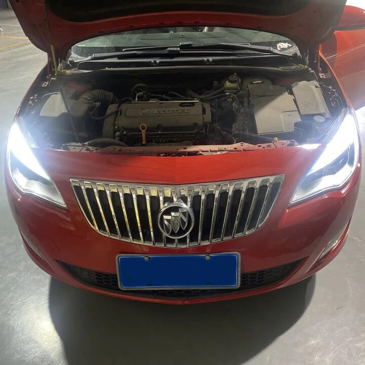 别克新君威君越英朗XT迈锐宝创酷改装超亮LED日行灯示宽灯T20双丝 - 图1