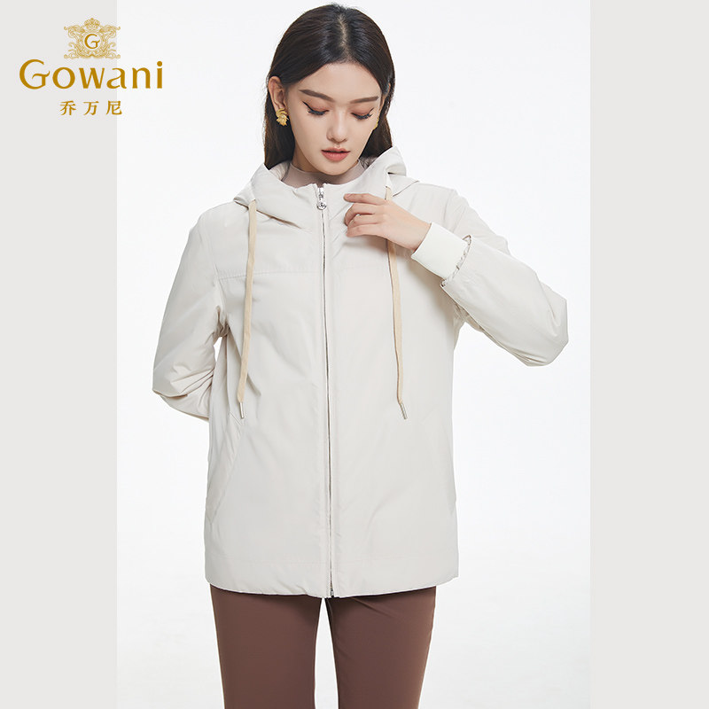 乔万尼双面穿羽绒服户外连帽夹克设计商场同款气质高级感EF4T176,淘宝优惠券,粉丝福利购,淘宝优惠卷