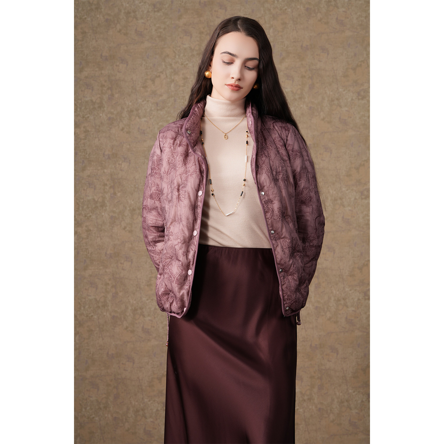 【2025冬款首降】乔万尼短款羽绒服茧型专柜正品洋气时尚EM4T611 - 图0