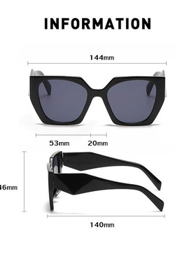 跨境新款女宽镜腿墨镜太阳眼镜