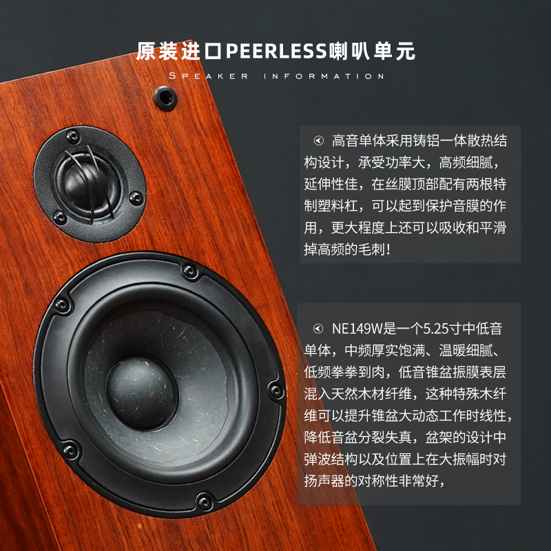 PAIYON派扬P6发烧HIFI书架音箱响原装进口原vifa喇叭无源高保真-图0