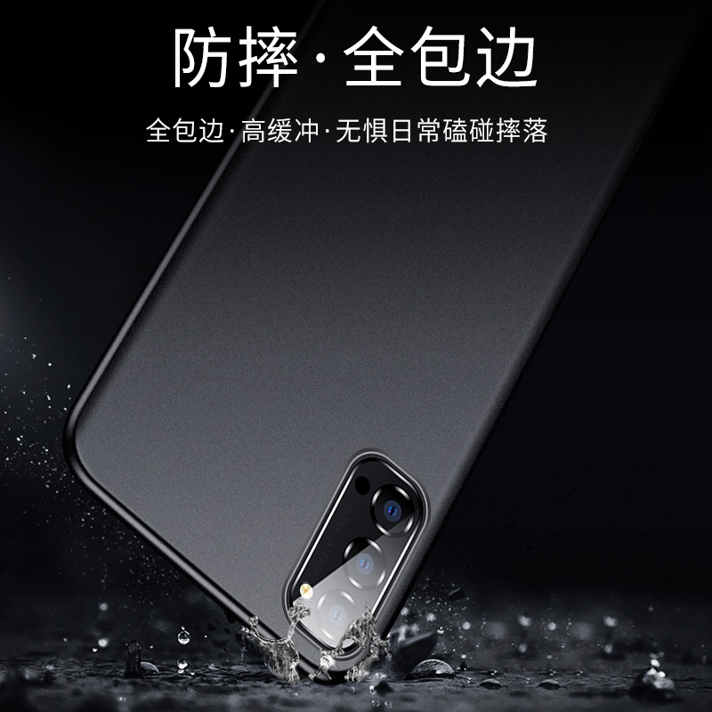 适用opporeno4手机壳reno4pro新款oppo4se超薄磁吸磨砂0pp0男套外壳曲屏5g全包防摔ren04硅胶op45g男士后盖