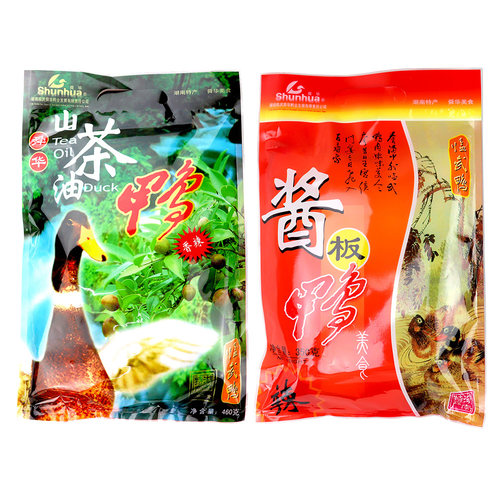 舜华临武鸭湖南郴州特产看足球零食夜宵卤香味山茶油酱板鸭肉零食 - 图0