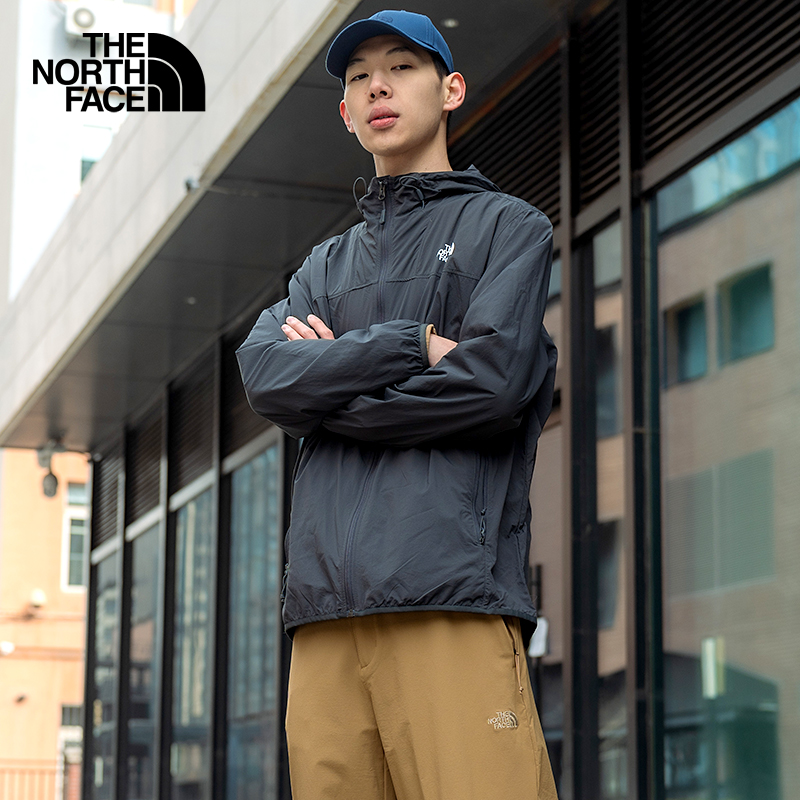 Thenorthface北面男皮肤衣2024春夏户外轻薄防晒服防晒衣外套4U8X-图2