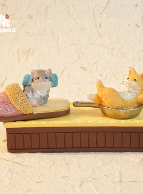 创意可爱小猫咪摆件动物装饰品