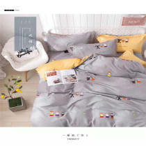 Full cotton autumn and winter soft linen large bed linen splicing bed linen bed sheet bed with bed and bed linen bed Hat Bed dress