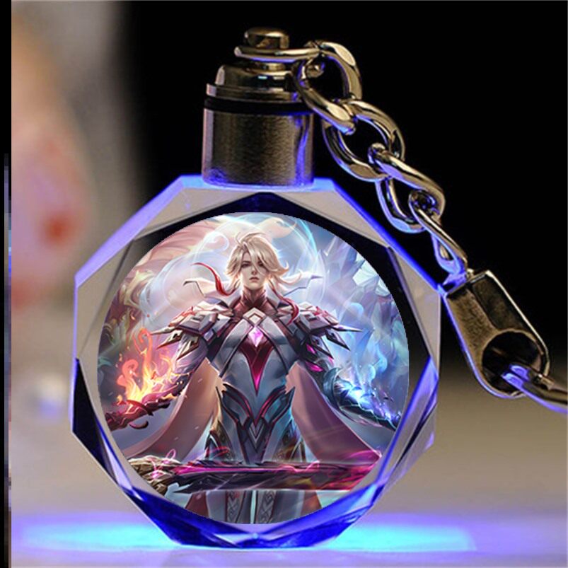 王者荣耀水晶王者荣耀水晶钥匙扣曦玄引海月金乌负日颜马超神威至尊宝饰品定制