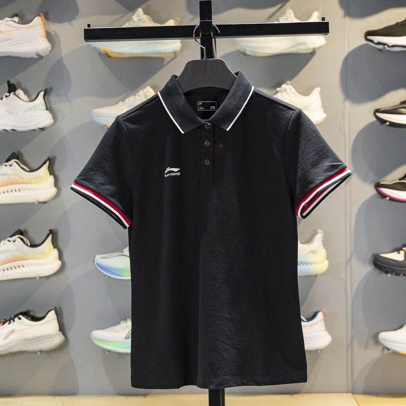 李宁女子短袖POLO衫2026春季新款团购系列舒适透气翻领T恤APLW476,淘宝优惠券,粉丝福利购,淘宝优惠卷