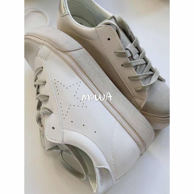 Mowa Internet celebrity new invisible inner height increasing white shoes