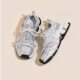 Lin Yun's same style Galaxy Ion daddy shoes 2025 new spring mesh versatile increased silver casual sports shoes