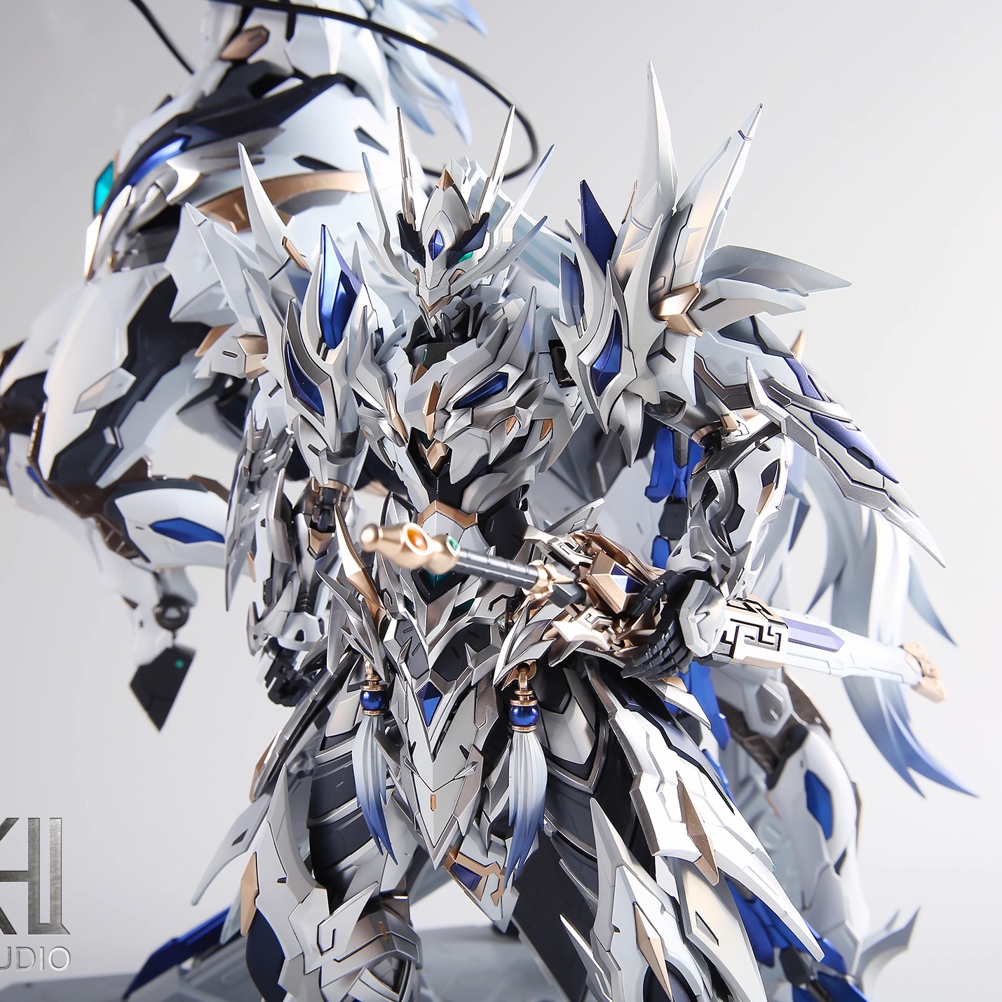 星海预涂装 摩动核赵云天 合金骨架拼装模型预涂装 改色 成品礼物 - 图2