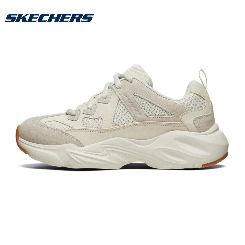 Skechers斯凯奇运动休闲鞋女厚底熊猫鞋老爹鞋运动鞋潮流66666222-图2