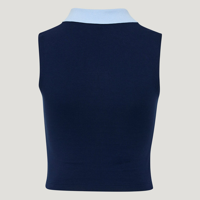 Adidas Adidas ເສື້ອຢືດ POLO collar sleeveless women's knitted short shirt KY5693