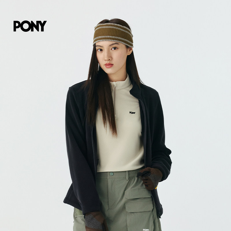 PONY1972波尼轻户外系列女子运动夹克轻便休闲外套 253W2KJ47BK,淘宝优惠券,粉丝福利购,淘宝优惠卷