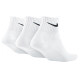 ຖົງຕີນກິລາ Nike ຜູ້ຊາຍແລະແມ່ຍິງຕ່ໍາຕັດສີຂາວ 3 ຄູ່
