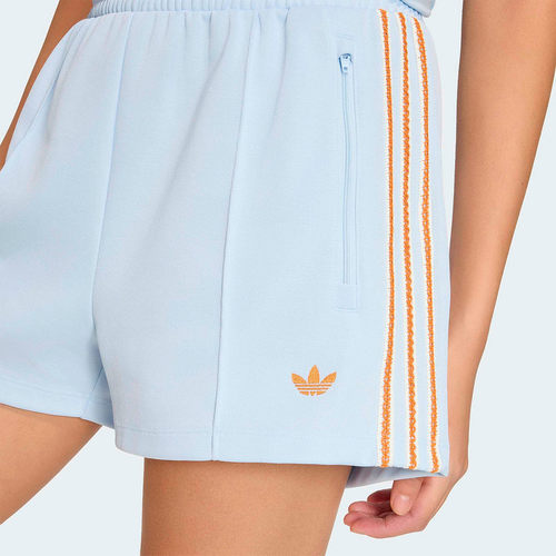 adidas阿迪达斯三叶草亲肤透气三分开夏女拉链口袋针织短裤KY3166 - 图2