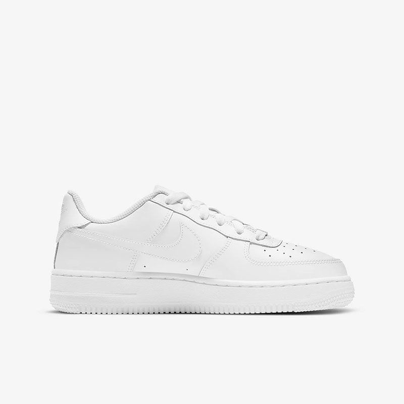 Nike耐克女大童鞋AIR FORCE 1空军一号纯白运动鞋板鞋DH2920-图0