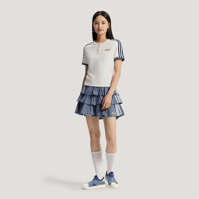 Adidas Adidas clover pleated cake skirt summer ຂອງແມ່ຍິງ KU9398