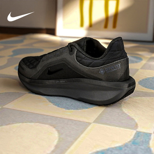 nike耐克男鞋黑色Winflo 11 GTX防泼水运动鞋女跑步鞋FQ1358-001 - 图0
