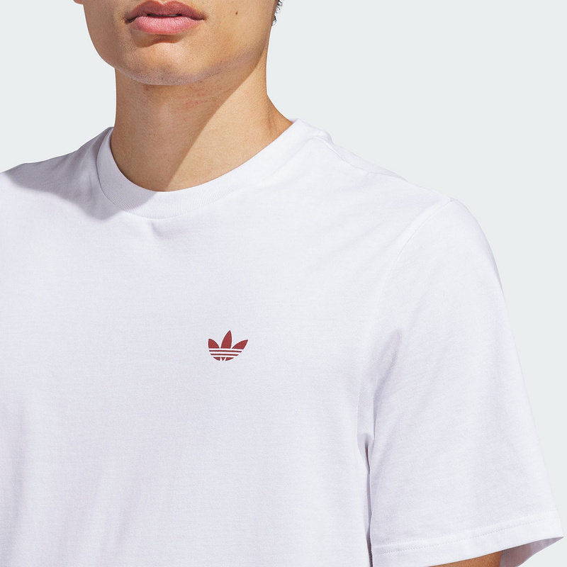 adidas阿迪达斯三叶草4.0 LOGO白色半袖透气夏男短袖T恤 JD2796,淘宝优惠券,粉丝福利购,淘宝优惠卷