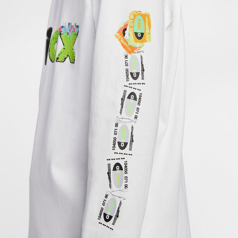 NIKE耐克男子长袖T恤26春字母印花薄款卫衣长袖针织衫IQ3976-100,淘宝优惠券,粉丝福利购,淘宝优惠卷