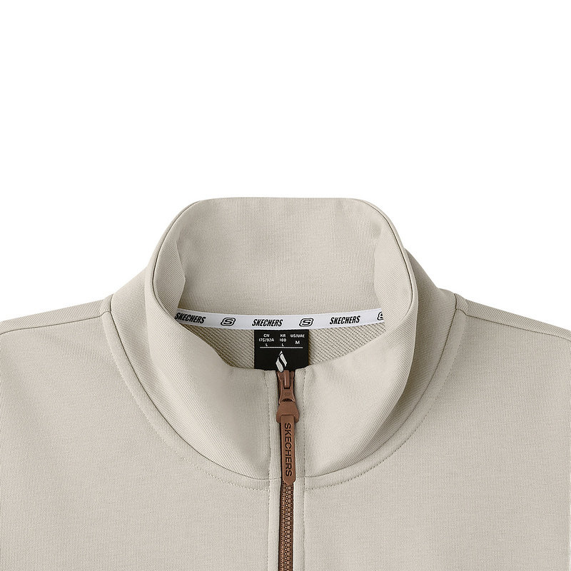 Skechers斯凯奇男女秋冬百搭半拉链套头衫针织卫衣 L126U005/0660,淘宝优惠券,粉丝福利购,淘宝优惠卷