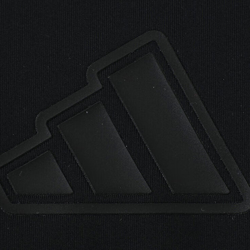 adidas阿迪达斯黑色简约半截袖2025夏女短款舒适短袖T恤 JN0703 - 图2