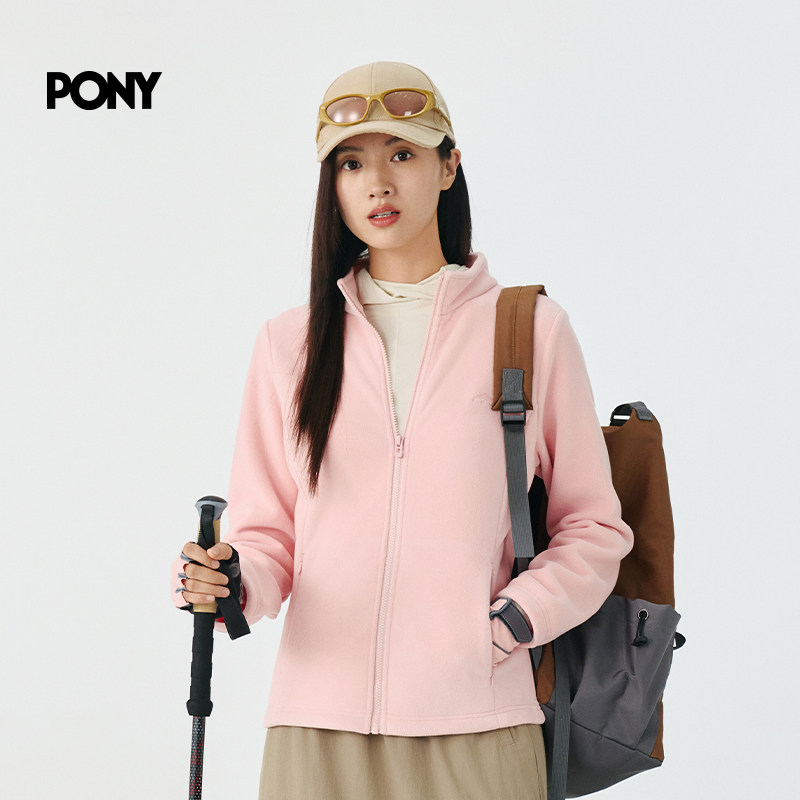 PONY1972波尼轻户外系列女子运动夹克轻便休闲外套 253W2KJ47BK,淘宝优惠券,粉丝福利购,淘宝优惠卷