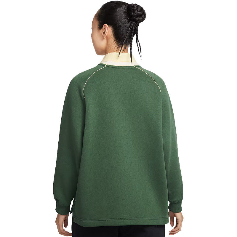 Nike耐克女子加绒翻领上衣2026春季长袖运动T恤POLO衫IF0257-323,淘宝优惠券,粉丝福利购,淘宝优惠卷