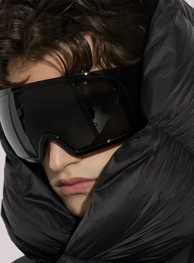 五哈陈赫同款黑色超大框太阳眼镜