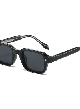 2026新款复古方形小框cp插针太阳镜男痞帅风嘻哈街拍潮流时尚墨镜