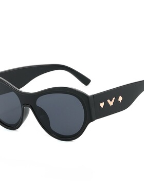 明星同款大框显瘦脸猫眼墨镜女款街拍凹造型防晒防紫外线太阳眼镜