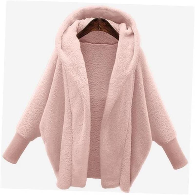 Autumn Plush Hooded Jacket Women Coats Winter Clothes Ladie1-图0