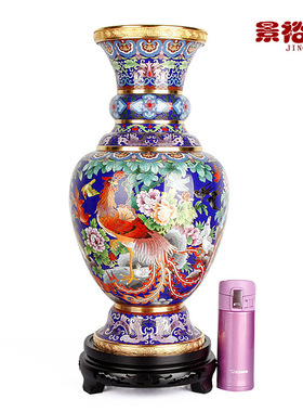 百鸟朝凤掐丝珐琅商务风景泰蓝